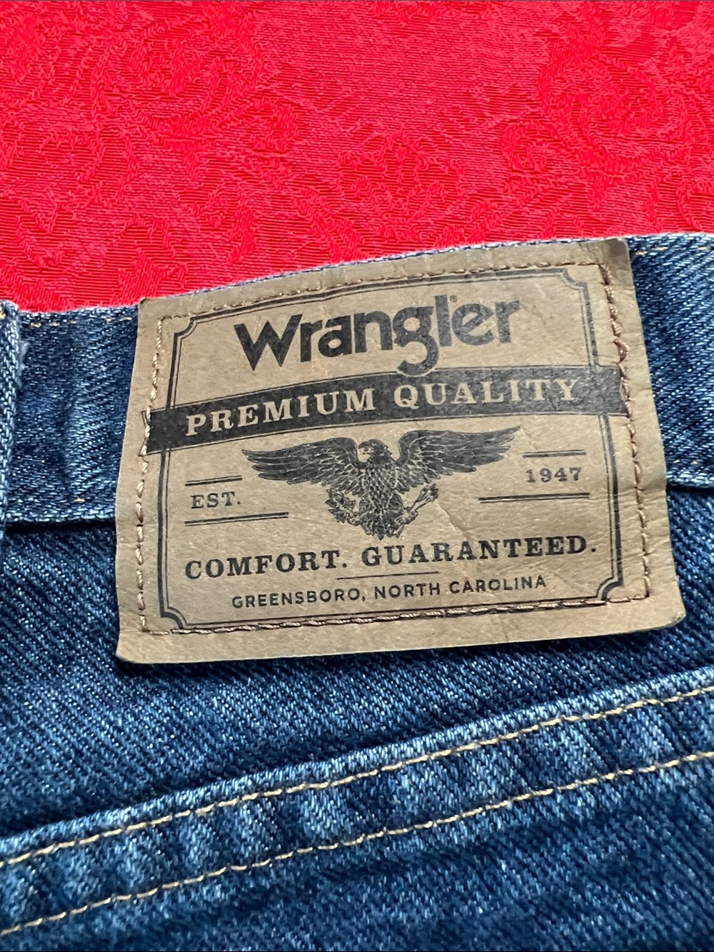 Wrangler Relaxed Fit Denim Shorts Men's Size 40 Blue Jean Shorts NWT 100% Cotton - Picture 3 of 7
